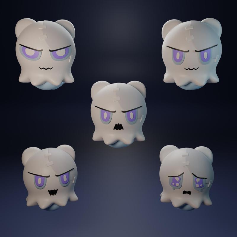 Wubbaboo from Honkai Star Rail keychain. 5 versions