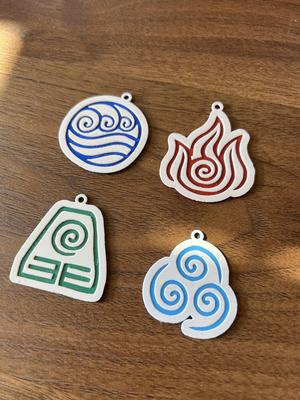 Avatar the Last Airbender Element Keychains