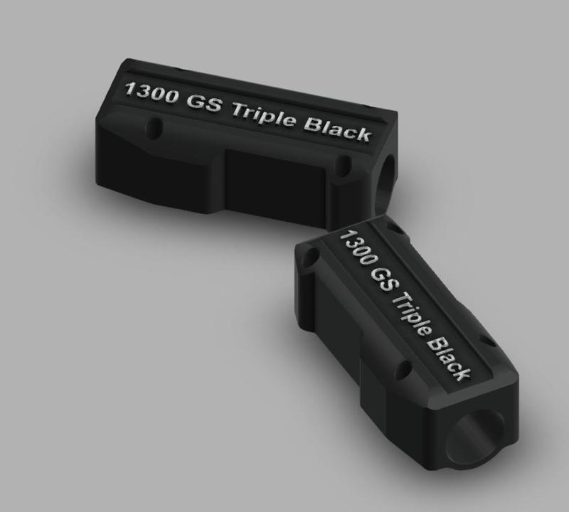 Crash Bar Protector for BMW R1300 GS Triple Black V.3 - 3D Printable