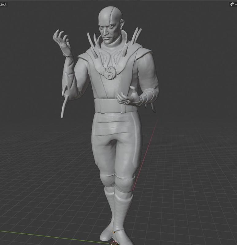 Mortal Kombat 4 Quan-chi Statue