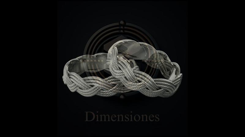 Braided Twisted Threads Ring