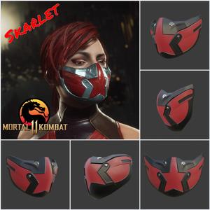 Skarlet Red Death mask from Mortal Kombat 11