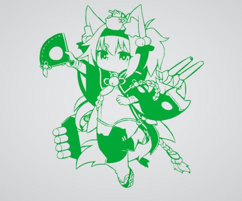 Azur Lane Isokaze keychain