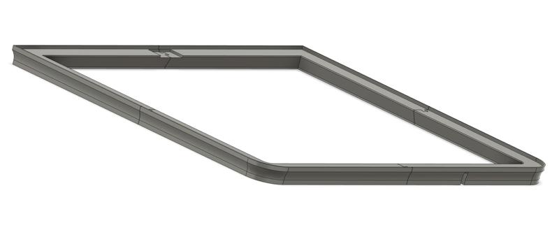 Bambu Lab X1C glass top LED raiser for BLLEDController