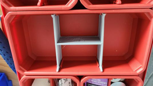 Packout low profile large cubby divider - "H"