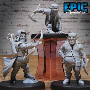 Deep Gnome Set ‧ DnD Miniature ‧ Tabletop Miniatures ‧ Gaming Monster ‧ 3D Model ‧ RPG ‧ DnDminis ‧ STL FILE