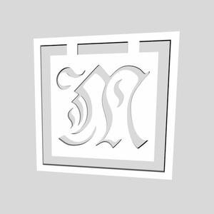 Alphabet Monogram Bookmarks Letter M