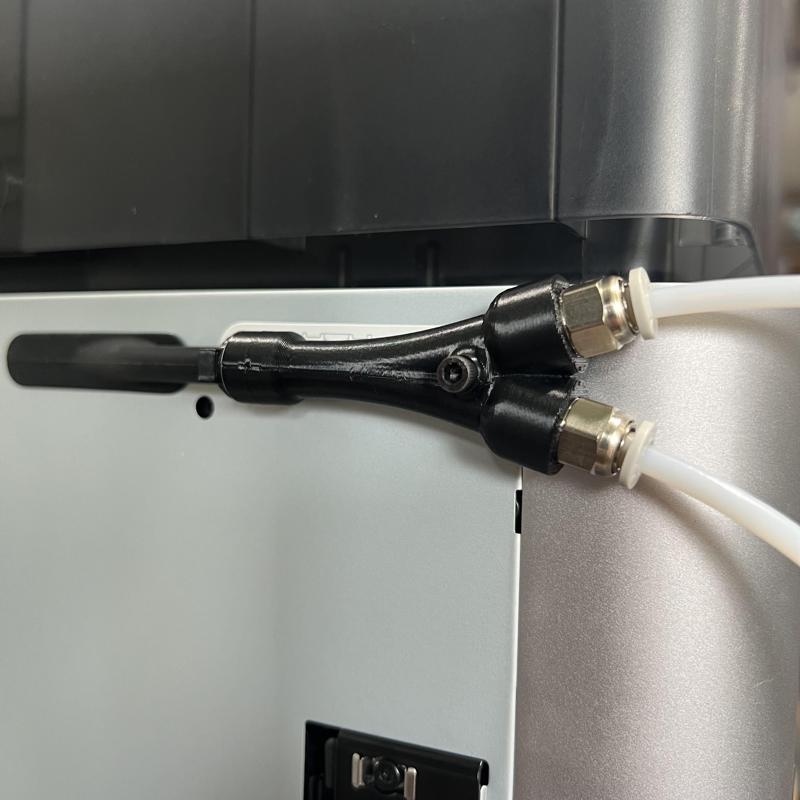 Bambu X1C Over-Engineered Y-Pipe Splitter with Inlet Side PC4-M10 Push-Fit