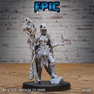 Raven Wizard Female ‧ DnD Miniature ‧ Tabletop Miniatures ‧ Gaming Monster ‧ 3D Model ‧ RPG ‧ DnDminis ‧ STL FILE