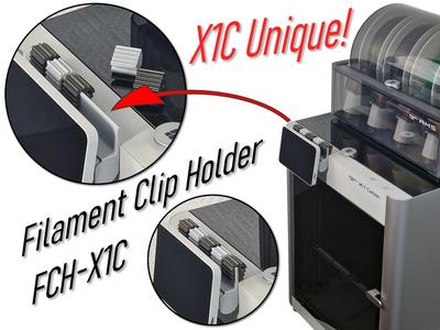 Unique Filament Clip Holder for X1C - (FCH-X1C)