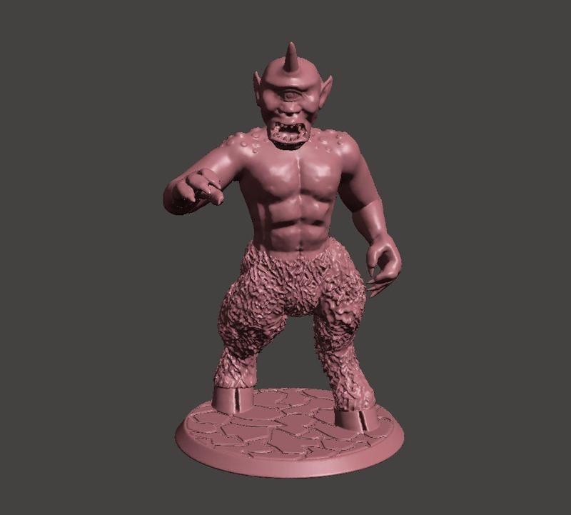 28mm Large Cyclops Miniature - 2000 Followers mini