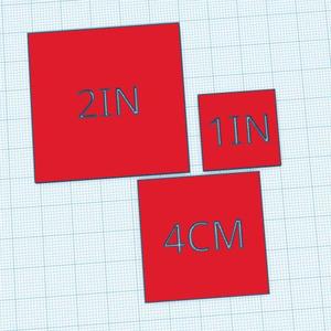 Sewing Pattern Projector Calibration Squares