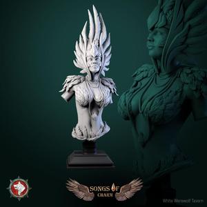 Harpy queen bust pre-supported