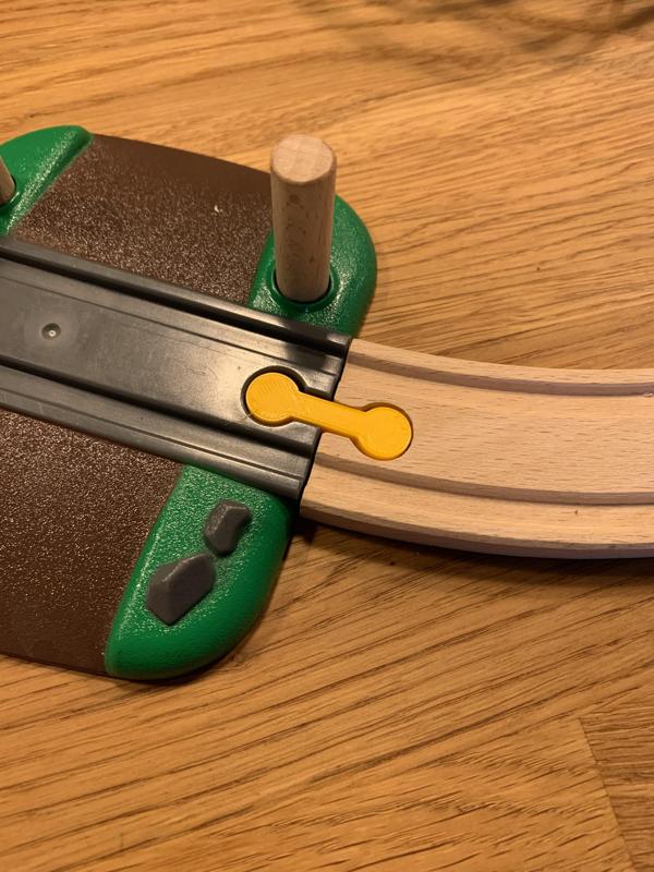 Wooden Train track gender changer
