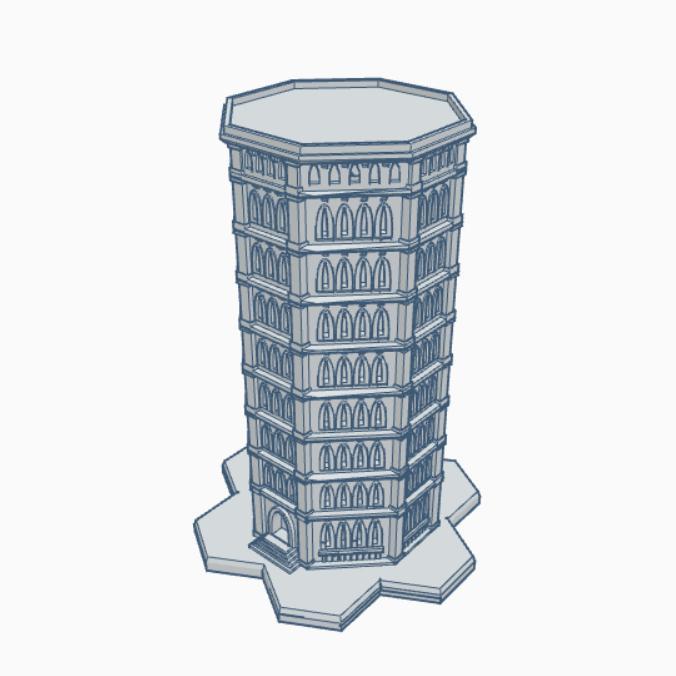 Gothic Building GHB131 With Hex Base