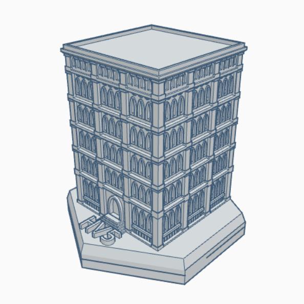 Gothic Building HMSG104 Hex Map Scale
