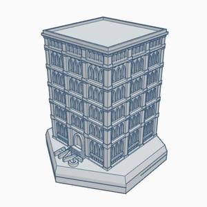Gothic Building HMSG104 Hex Map Scale