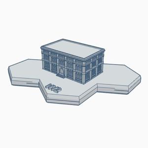 Gothic Building HMSG109 Hex Map Scale