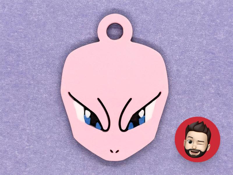 Pokemon Mewtwo keychain