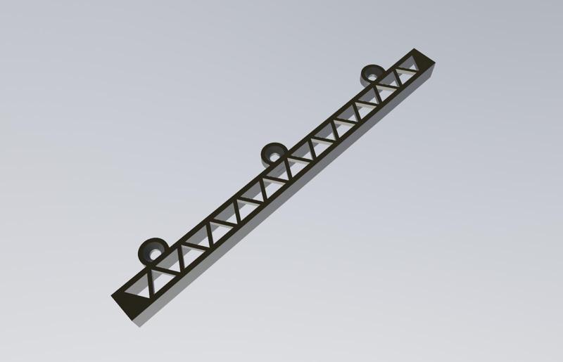 Simple Cable Management Channel with Mounting Holes