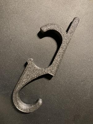 Snap-on wardrobe double hook