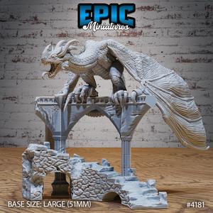 Mountain Wyvern Ruins ‧ DnD Miniature ‧ Tabletop Miniatures ‧ Gaming Monster ‧ 3D Model ‧ RPG ‧ DnDminis ‧ STL FILE
