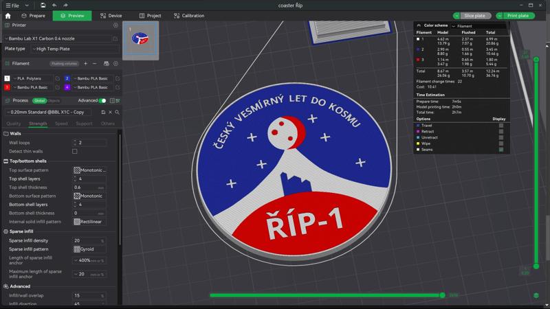 Coaster Czech Space Program Říp 1