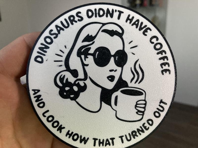 Dinosaurs coffee coaster