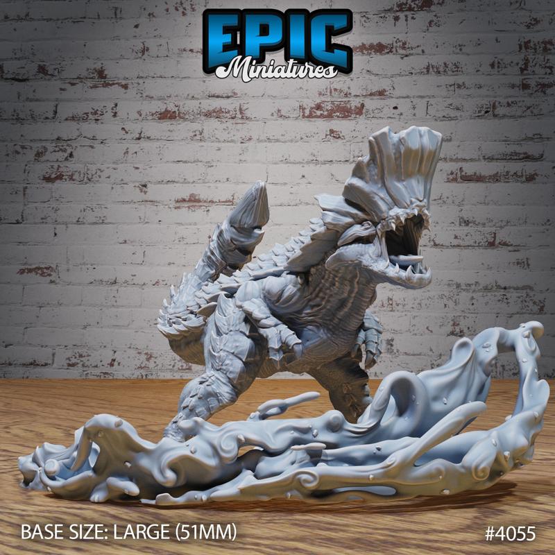 Rockhead Dinosaur Roaring ‧ DnD Miniature ‧ Tabletop Miniatures ‧ Gaming Monster ‧ 3D Model ‧ RPG ‧ DnDminis ‧ STL FILE
