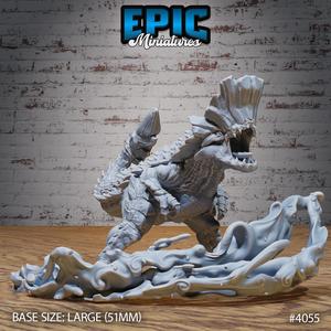 Rockhead Dinosaur Roaring ‧ DnD Miniature ‧ Tabletop Miniatures ‧ Gaming Monster ‧ 3D Model ‧ RPG ‧ DnDminis ‧ STL FILE