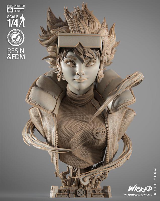 WICKED MARVEL JUBILEE PORTRAIT BUST: TESTED AND READY FOR 3D PRINTING