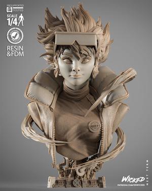 WICKED MARVEL JUBILEE PORTRAIT BUST: TESTED AND READY FOR 3D PRINTING