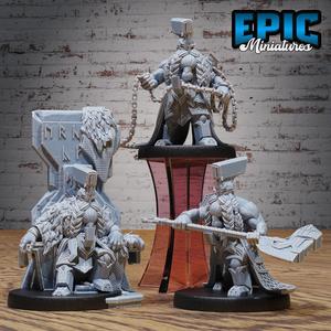 Cursed Dwarf Lord Set ‧ DnD Miniature ‧ Tabletop Miniatures ‧ Gaming Monster ‧ 3D Model ‧ RPG ‧ DnDminis ‧ STL FILE