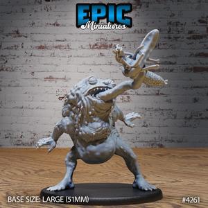 Sewer Toad Catch ‧ DnD Miniature ‧ Tabletop Miniatures ‧ Gaming Monster ‧ 3D Model ‧ RPG ‧ DnDminis ‧ STL FILE
