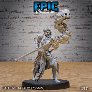 Lich Female Magic ‧ DnD Miniature ‧ Tabletop Miniatures ‧ Gaming Monster ‧ 3D Model ‧ RPG ‧ DnDminis ‧ STL FILE
