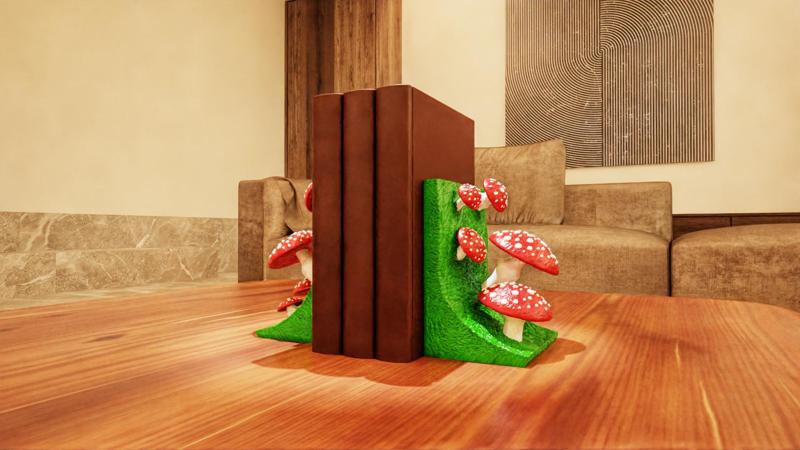 Mushrooms Bookend