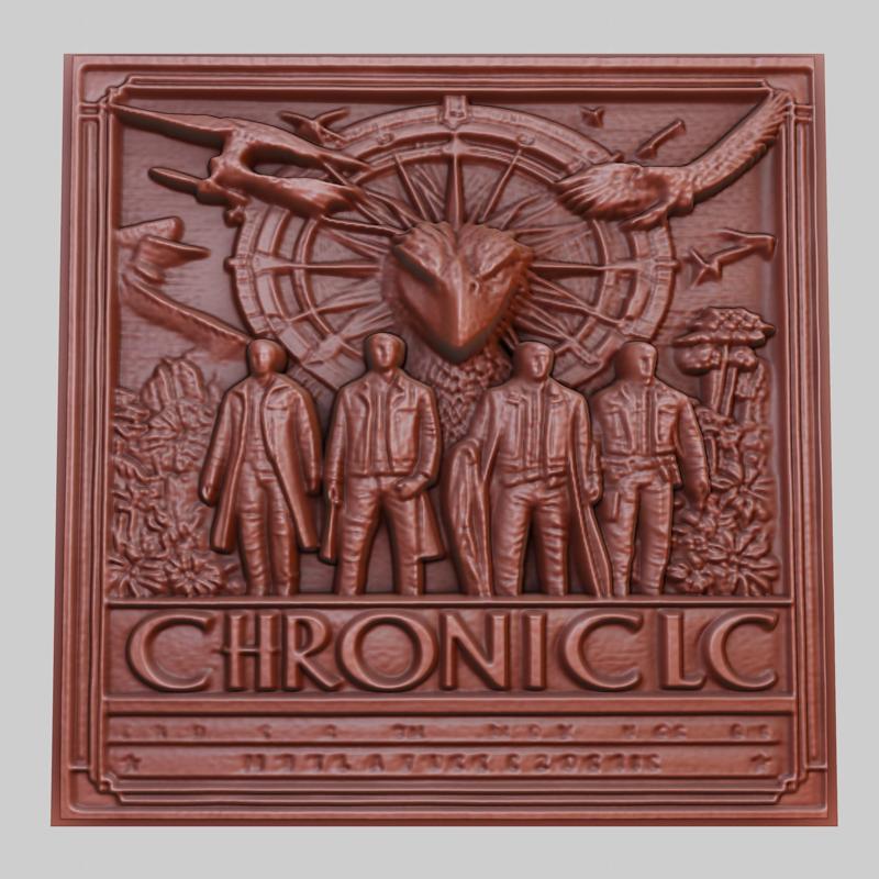Chronicle 3d printer relief medallion obj stl