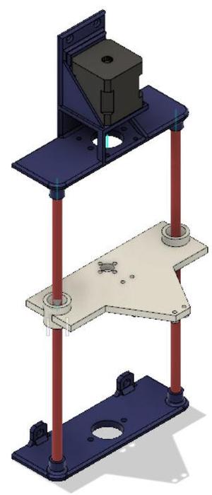 Lead Screw Driven Linear Motion System with NEMA 17 Stepper