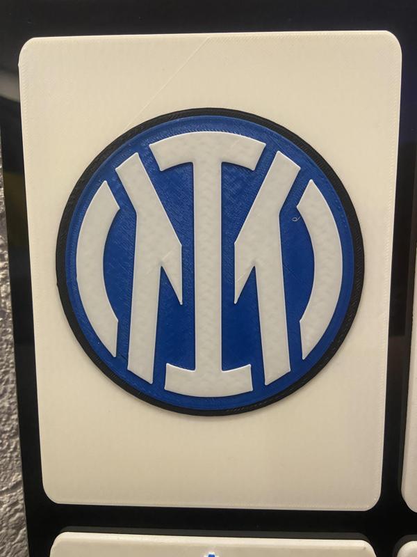 Inter Milan logo with stand