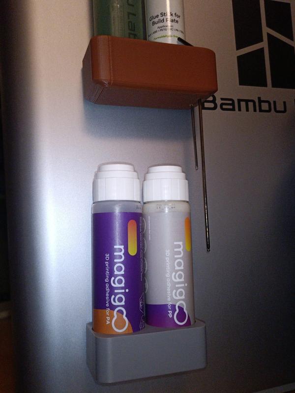 Parametric (magigoo) adhesive holder