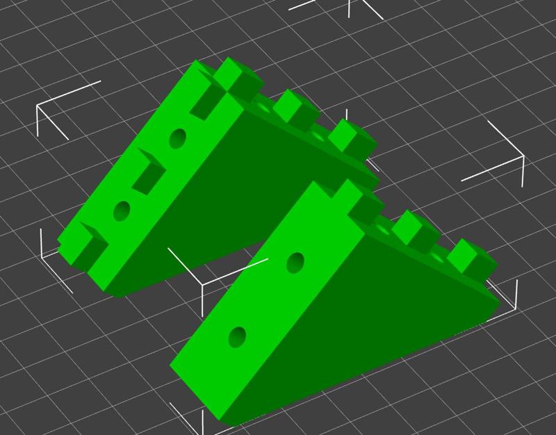 Very rigid 2020 Alu-Extrusion Corner Brackets