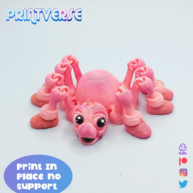 Flexy Print In Place Cute Spider