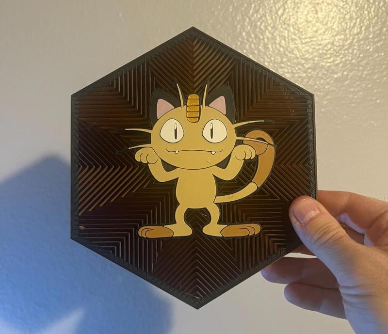 52 Meowth Hex Art