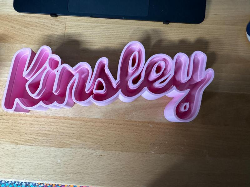 Name marquee "Kinsley"