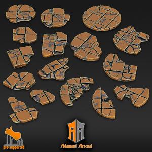 Basing Bits - Ruin Tiles 25-32mm