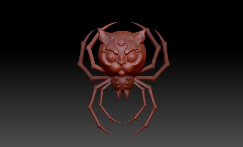 Oriental spider cat