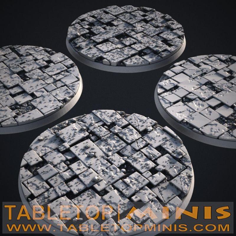 Broken Tiles 90x90mm Bases