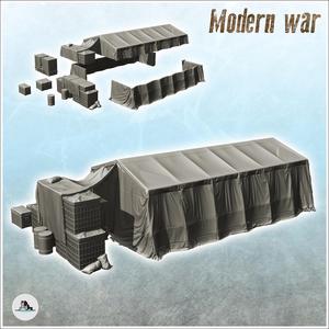 Base camp in canvas with ammunition boxes (4) - Cold Era Modern Warfare Conflict World War 3 RPG Afghanistan Iraq