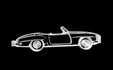 Mercedes Benz 190SL Blueprint 