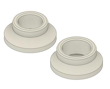 Ikea curtain shaft supports